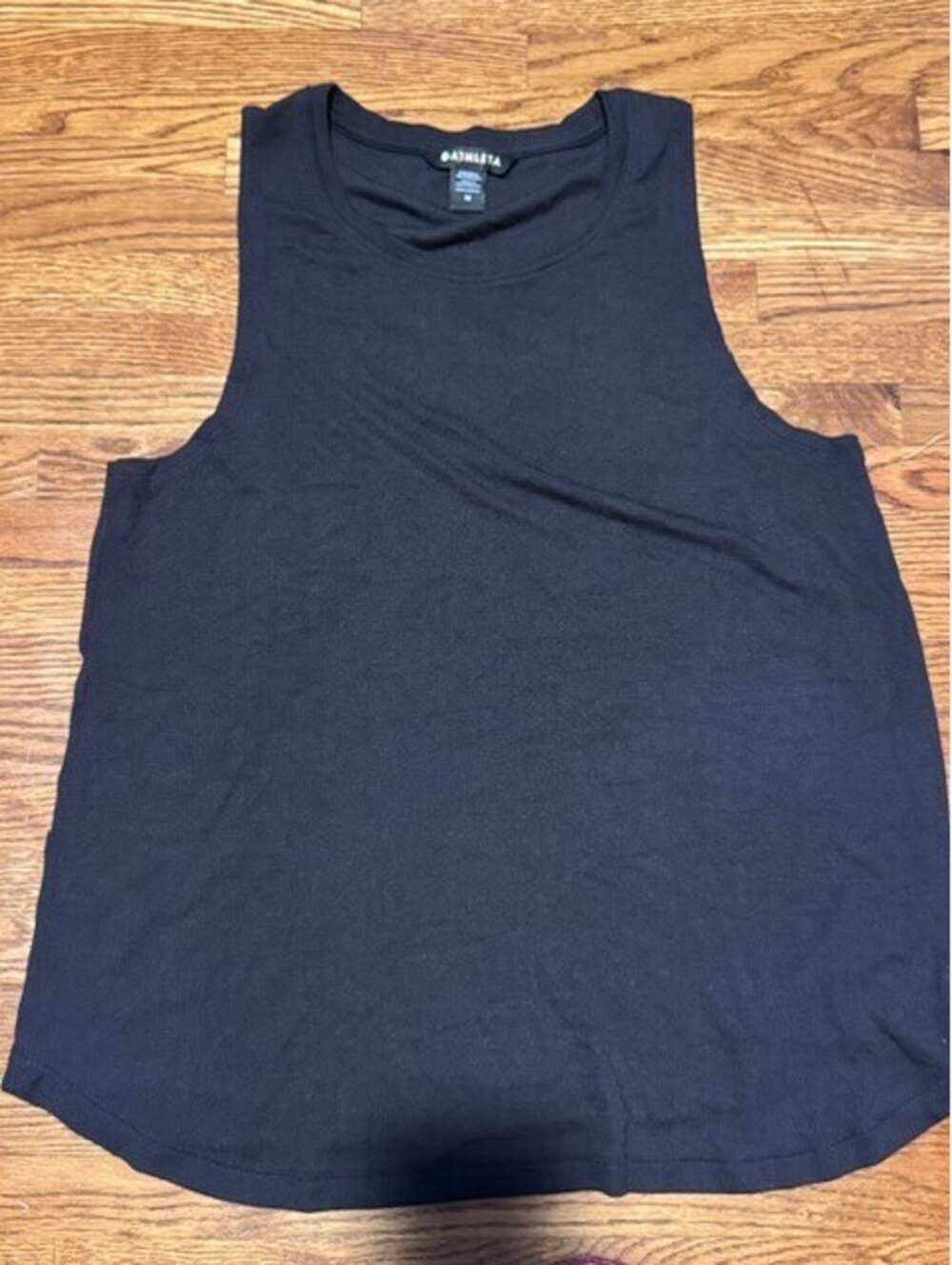 Athleta Black Well Rested Rib Tank Top - 96% Modal